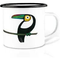 Ligarti Handgemaakte emaille mok toekan 300ml