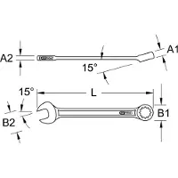 Ks Tools 517.1904 Ringsleutel / tangsleutel