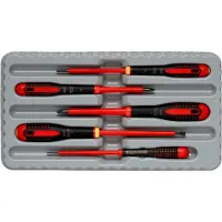 Bahco Insulated Ergo Phillips And Slotted With Tri-component Handle 5 Piece Schroevendraaierset