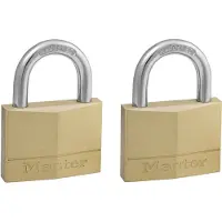 Master Lock 150eurt Messing Hangslot 50 Mm 2 Eenheden