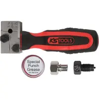 Ks Tools 122.1215 FLAREFIXeco 4,75 mm universele remleidingbeurzenset, 4-delig
