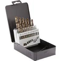 Terrax Huls met spiraalboren - - A215214 - 19 stuks - Hoge prestatie staal - Kobalt