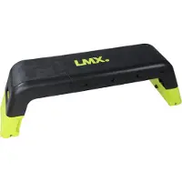 Lifemaxx LMX Verstelbare Fitness Step - Aerobic Stepper - Zwart/Geel