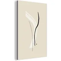 MuchoWow Wanddecoratie Metaal - Aluminium Schilderij Industrieel - Pastel - Abstract - Design - 120x180 cm - Dibond - Foto op aluminium - Industriële muurdecoratie - Voor de woonkamer/slaapkamer