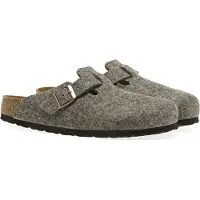 Birkenstock Muiltjes 'Boston' bruin gemêleerd