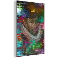 MuchoWow Wanddecoratie Metaal - Aluminium Schilderij Industrieel - Willem van Oranje - Adriaen Thomasz - Neon - 60x90 cm - Dibond - Foto op aluminium - Industriële muurdecoratie - Voor de woonkamer/slaapkamer