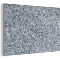 MuchoWow Wanddecoratie Metaal - Aluminium Schilderij Industrieel - Graniet - Steen - Patroon - Design - Grijs - 90x60 cm - Dibond - Foto op aluminium - Industriële muurdecoratie - Voor de woonkamer/slaapkamer