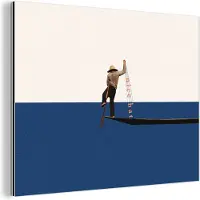 MuchoWow Wanddecoratie Metaal - Aluminium Schilderij Industrieel - Vrouw - Complimenten - Abstract - 120x90 cm - Dibond - Foto op aluminium - Industriële muurdecoratie - Voor de woonkamer/slaapkamer
