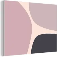 MuchoWow Wanddecoratie Metaal - Aluminium Schilderij Industrieel - Pastel - Design - Minimalisme - 40x30 cm - Dibond - Foto op aluminium - Industriële muurdecoratie - Voor de woonkamer/slaapkamer