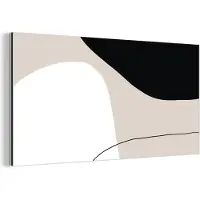MuchoWow Wanddecoratie Metaal - Aluminium Schilderij Industrieel - Vormen - Abstract - Design - 160x80 cm - Dibond - Foto op aluminium - Industriële muurdecoratie - Voor de woonkamer/slaapkamer