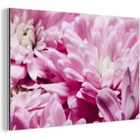 MuchoWow Wanddecoratie Metaal - Aluminium Schilderij Industrieel - Bloemen - Roze - Natuur - 180x120 cm - Dibond - Foto op aluminium - Industriële muurdecoratie - Voor de woonkamer/slaapkamer