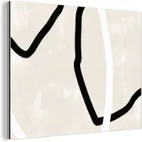 MuchoWow Wanddecoratie Metaal - Aluminium Schilderij Industrieel - Roze - Minimalisme - Design - 120x90 cm - Dibond - Foto op aluminium - Industriële muurdecoratie - Voor de woonkamer/slaapkamer
