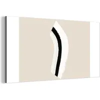 MuchoWow Wanddecoratie Metaal - Aluminium Schilderij Industrieel - Lijn - Pastel - Design - 80x40 cm - Dibond - Foto op aluminium - Industriële muurdecoratie - Voor de woonkamer/slaapkamer