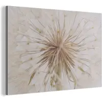 MuchoWow Wanddecoratie Metaal - Aluminium Schilderij Industrieel - Bloemen - Paardenbloem - Design - 180x120 cm - Dibond - Foto op aluminium - Industriële muurdecoratie - Voor de woonkamer/slaapkamer