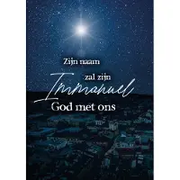 MajesticAlly Kerstkaart 'Immanuel - stad' ' 12 stuks met envelop