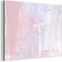 MuchoWow Wanddecoratie Metaal - Aluminium Schilderij Industrieel - Verf - Pastel - Design - 120x90 cm - Dibond - Foto op aluminium - Industriële muurdecoratie - Voor de woonkamer/slaapkamer