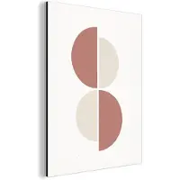 MuchoWow Wanddecoratie Metaal - Aluminium Schilderij Industrieel - Minimalisme - Abstract - Pastel - 90x120 cm - Dibond - Foto op aluminium - Industriële muurdecoratie - Voor de woonkamer/slaapkamer