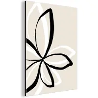 MuchoWow Wanddecoratie Metaal - Aluminium Schilderij Industrieel - Bloemen - Abstract - Minimalisme - 60x80 cm - Dibond - Foto op aluminium - Industriële muurdecoratie - Voor de woonkamer/slaapkamer