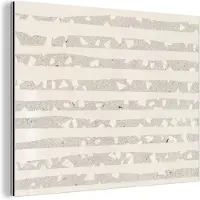 MuchoWow Wanddecoratie Metaal - Aluminium Schilderij Industrieel - Terrazzo - Terras - Pastel - 160x120 cm - Dibond - Foto op aluminium - Industriële muurdecoratie - Voor de woonkamer/slaapkamer