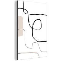 MuchoWow Wanddecoratie Metaal - Aluminium Schilderij Industrieel - Abstract - Pastel - Minimalisme - 80x120 cm - Dibond - Foto op aluminium - Industriële muurdecoratie - Voor de woonkamer/slaapkamer