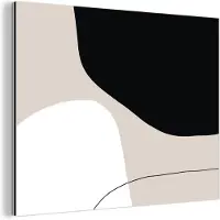 MuchoWow Wanddecoratie Metaal - Aluminium Schilderij Industrieel - Vormen - Abstract - Design - 160x120 cm - Dibond - Foto op aluminium - Industriële muurdecoratie - Voor de woonkamer/slaapkamer