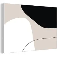 MuchoWow Wanddecoratie Metaal - Aluminium Schilderij Industrieel - Vormen - Abstract - Design - 30x20 cm - Dibond - Foto op aluminium - Industriële muurdecoratie - Voor de woonkamer/slaapkamer