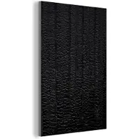 MuchoWow Wanddecoratie Metaal - Aluminium Schilderij Industrieel - Zwart - Design - Structuur - Lederlook - 100x150 cm - Dibond - Foto op aluminium - Industriële muurdecoratie - Voor de woonkamer/slaapkamer