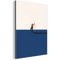 MuchoWow Wanddecoratie Metaal - Aluminium Schilderij Industrieel - Vrouw - Complimenten - Abstract - 90x120 cm - Dibond - Foto op aluminium - Industriële muurdecoratie - Voor de woonkamer/slaapkamer