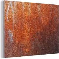 MuchoWow Wanddecoratie Metaal - Aluminium Schilderij Industrieel - Vintage - Roest - Metaal - 120x90 cm - Dibond - Foto op aluminium - Industriële muurdecoratie - Voor de woonkamer/slaapkamer