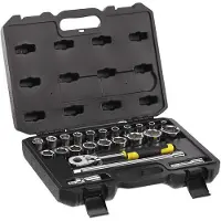 Stanley handgereedschap Dopsleutelset 24 delig 1/2 duims in koffer | STMT82830-1 - STMT82830-1