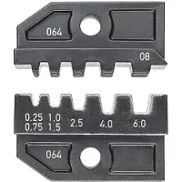 Knipex 97 49 08 Krimpinzetstuk Adereindhulzen 0.25 tot 6 mm² Geschikt voor merk 97 43 200, 97 43 E, 97 43 E AUS, 97 43 E UK, 97 43 E US