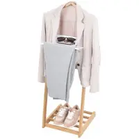 Domo Pack Living Bamboe Avondborstel Met Schoenplank 43.5x34x102 Cm