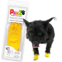 Pawz - Rubber Dog Boots - XXS - Yellow - 12 pcs