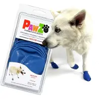 Pawz - Rubber Dog Boots - M - Blue - 12 pcs