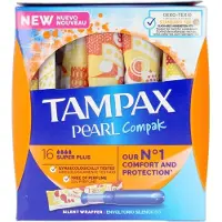 Tampax Tampons Compak Pearl Super Plus 18stuks