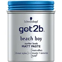 Schwarzkopf Textuur pasta - - Got2b Beach Boy - 100 ml - Surf effect - Matte finish