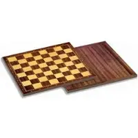 Cayro Houten Schaakbord 40x40 cm - Klassiek Houten Schaakbord voor 2 Spelers - Variabele Speelduur - Schaakspel Accessoire - Zonder Schaakstukken - Vanaf 6 Jaar - Educatief Strategisch Bordspel