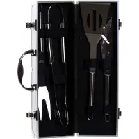 DKD Home Decor Barbecue Set Koffer RVS Aluminium