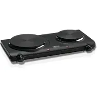 Haeger Elektrische kookplaat Double Disc, zwart, 2 kookplaten, 2250W