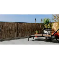 Nortene Tuinscherm Fency - Synthetisch - Kastanjebruin - 100x300cm