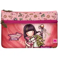 Santoro Schoolpennenzak Gorjuss Carousel Zalm (23.4 x 15.5 x 1.5 cm)