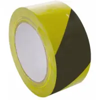 Velleman markeertape 50 mm x 33 meter PVC geel/zwart