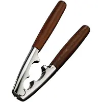 Westmark Notenkraker, Monopol Edition, met houten handgrepen, lengte: 18,1 cm, gegoten zink, Estetico, zilver/bruin, 16803360