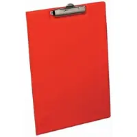 Bantex Klembordmap met klem en penlus rood - 2 stuks