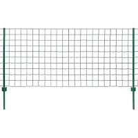 vidaXL Euro hek 20x1,2 m staal groen
