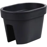 Prosperplast Bloembak Balkonbak Lofly Railing 27x40x25cm ANTRACIET