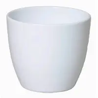 Floran Plantenpot - wit - glanzend - keramiek - 13 x 12 cm - Plantenpotten