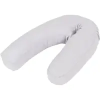 vidaXL Zwangerschapskussen J-vormig 54x(36-43) cm grijs