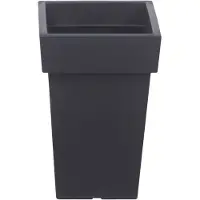 Prosperplast Bloempot Hoog Vierkant Lofly Square 24x24x36cm ANTRACIET