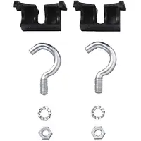 Axa Ringslot bevestigingsset - 12-14 mm - zwart - kunststof en aluminium